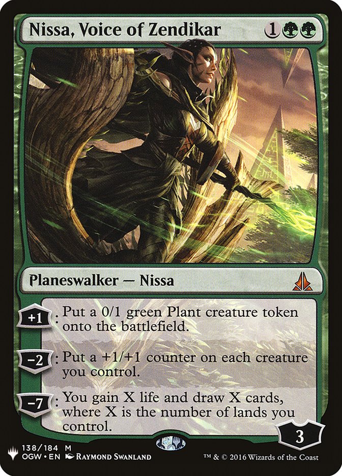 Nissa, Voice of Zendikar 138 (The List Reprints)  | Good Games Adelaide SA