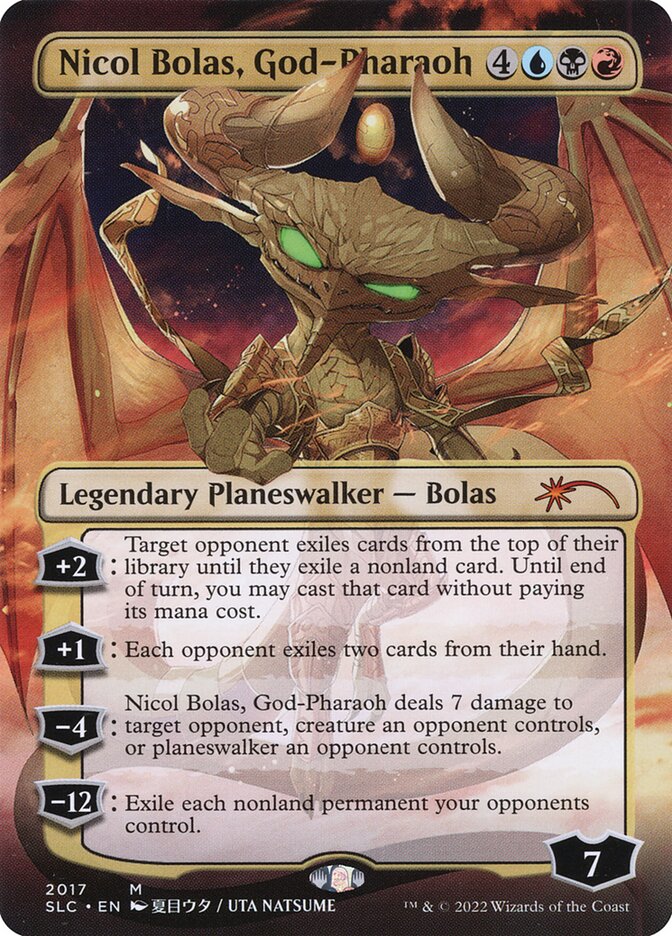 Nicol Bolas, God-Pharaoh 2017 (Secret Lair Countdown Kit)  - Borderless Foil | Good Games Adelaide SA