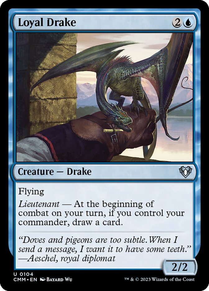 Loyal Drake 104 (Commander Masters)  - Foil | Good Games Adelaide SA
