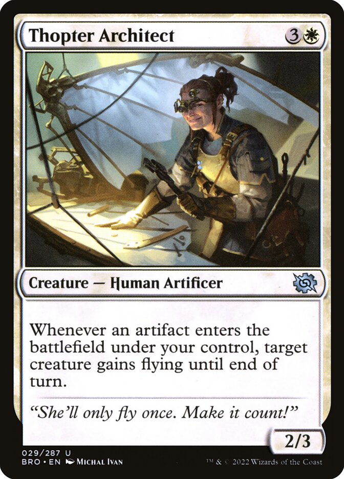 Thopter Architect 29 (The Brothers' War)  - Foil | Good Games Adelaide SA