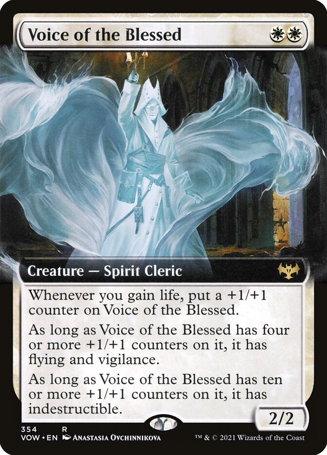 Voice of the Blessed Extended Art 354 (Innistrad: Crimson Vow)  | Good Games Adelaide SA