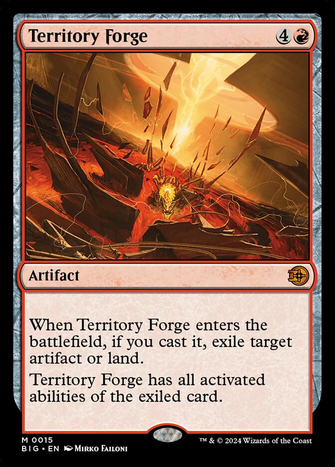 Territory Forge 15 (Outlaws of Thunder Junction: The Big Score)  - Foil | Good Games Adelaide SA