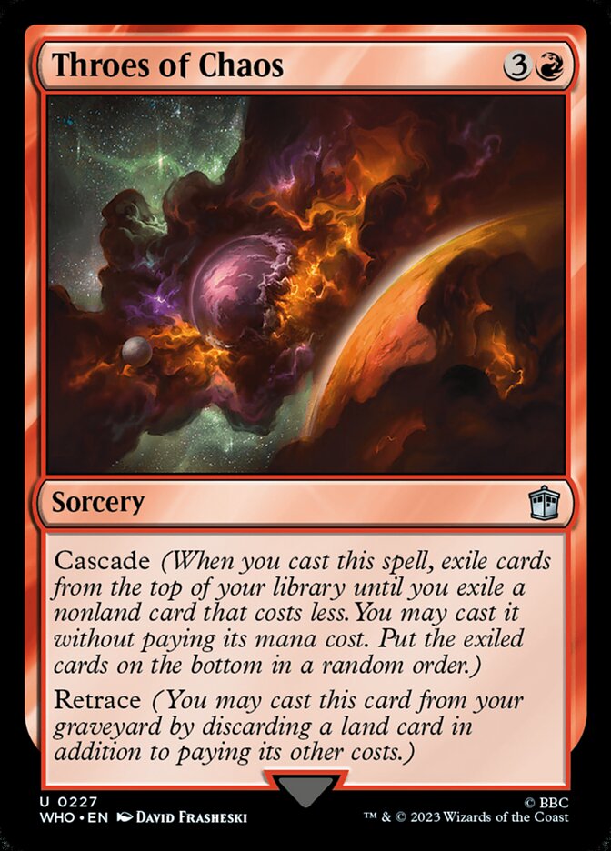 Throes of Chaos 227 (Universes Beyond: Doctor Who)  - Foil | Good Games Adelaide SA