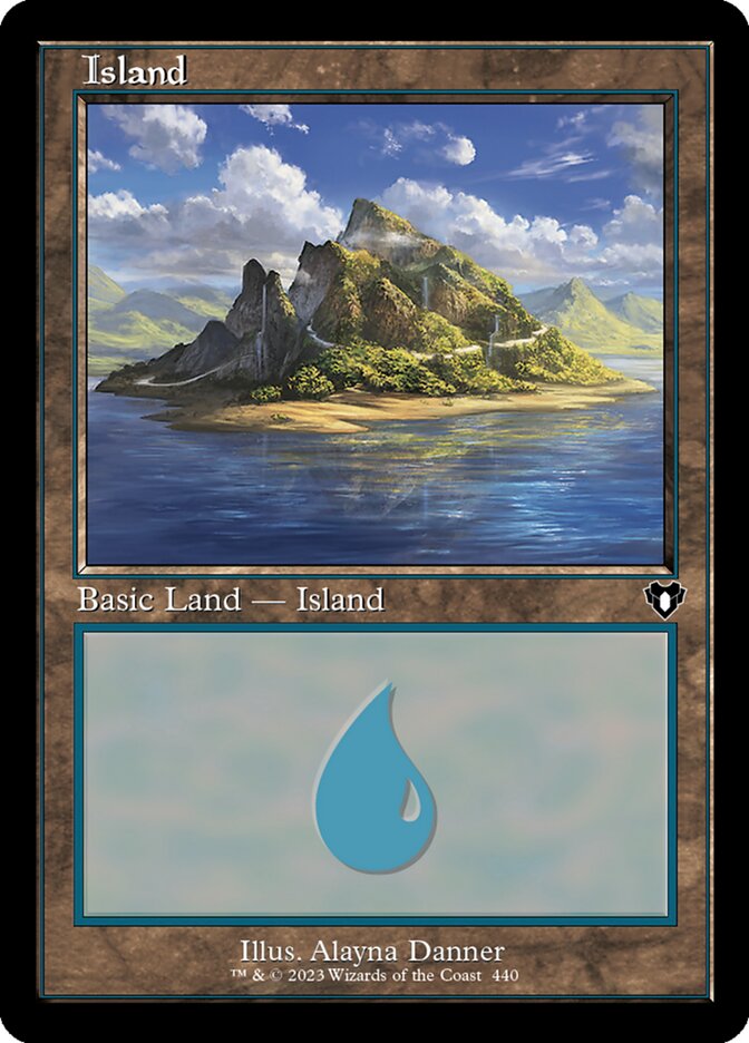 Island 440 (Commander Masters)  - Retro Foil | Good Games Adelaide SA