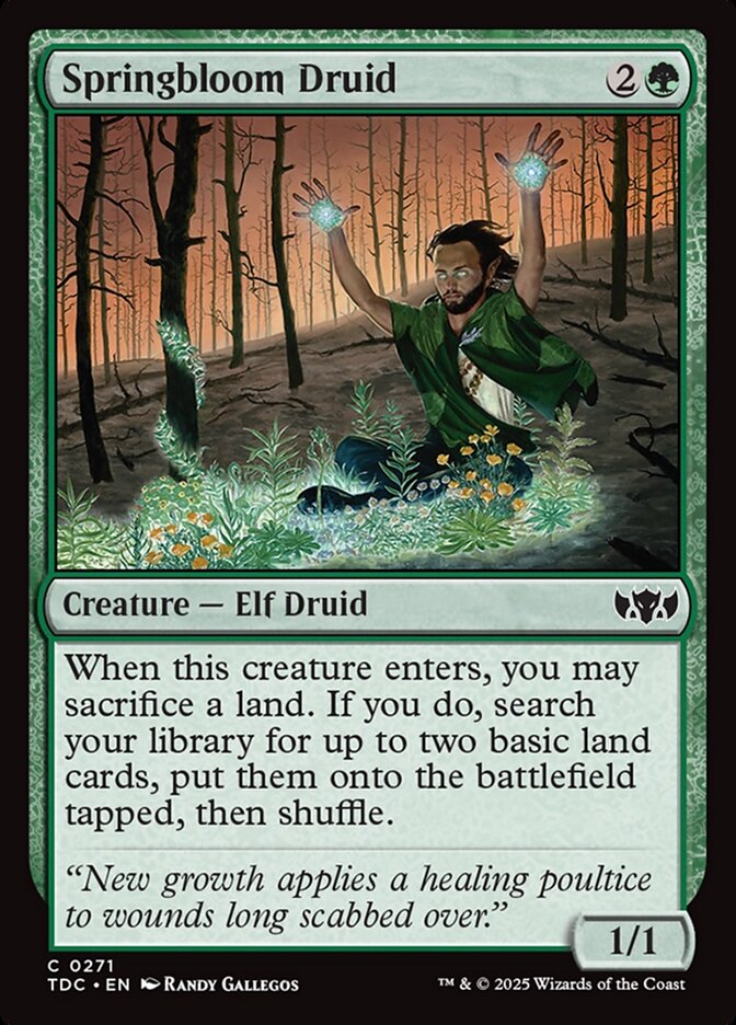 Springbloom Druid 271 (Commander: Tarkir: Dragonstorm)  | Good Games Adelaide SA
