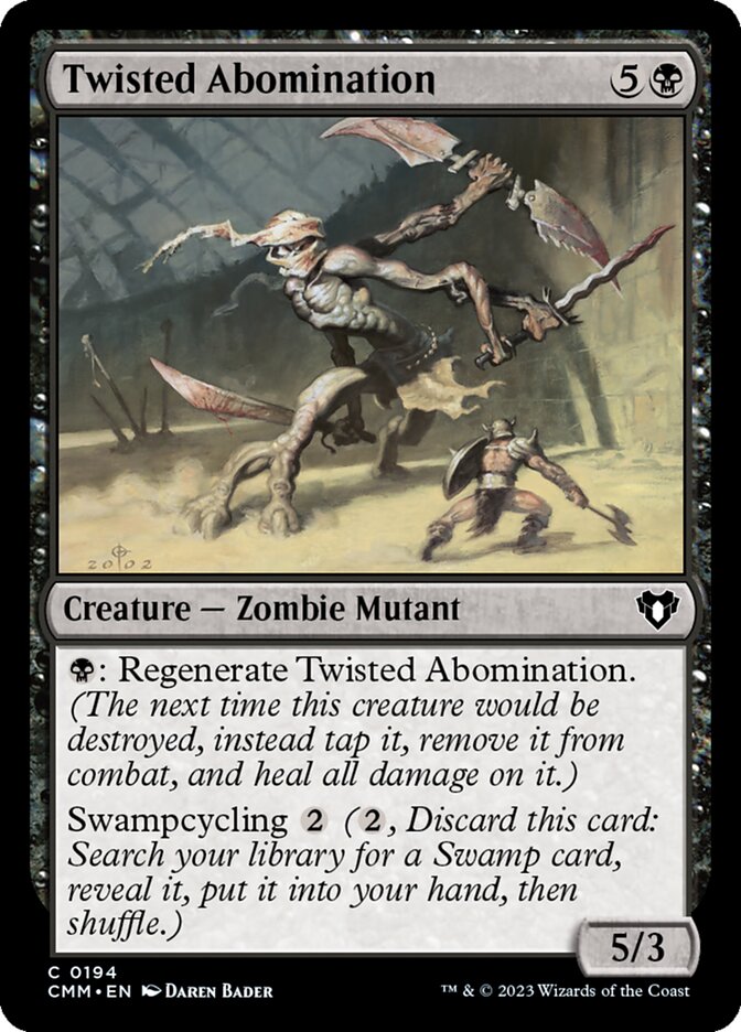 Twisted Abomination 194 (Commander Masters)  - Foil | Good Games Adelaide SA