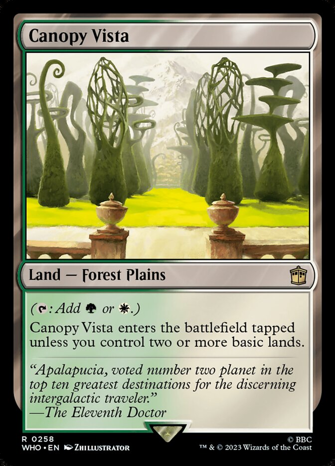 Canopy Vista 258 (Universes Beyond: Doctor Who)  | Good Games Adelaide SA