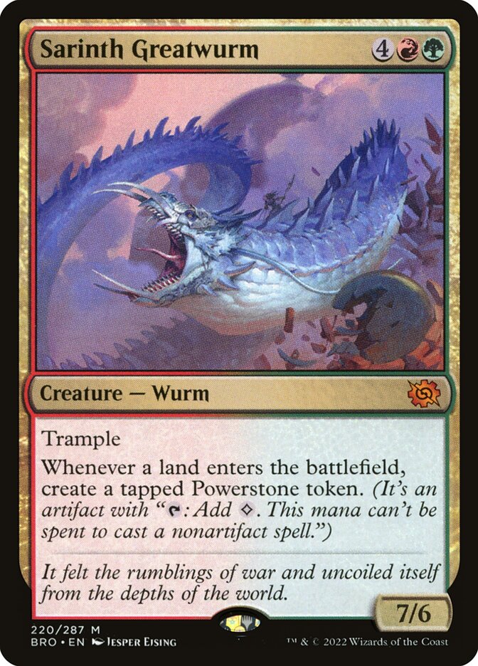 Sarinth Greatwurm 220 (The Brothers' War)  | Good Games Adelaide SA
