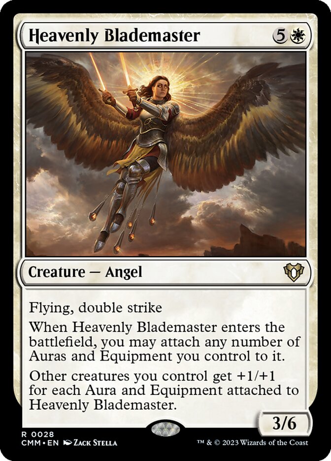 Heavenly Blademaster 28 (Commander Masters)  - Foil | Good Games Adelaide SA