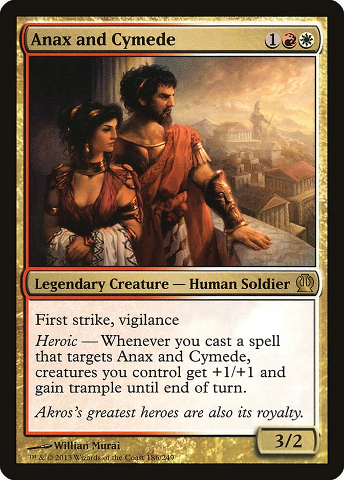 Anax and Cymede 186 (Theros)  - Foil | Good Games Adelaide SA