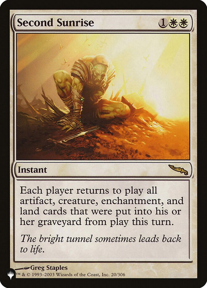 Second Sunrise 20/306 (The List Reprints)  | Good Games Adelaide SA