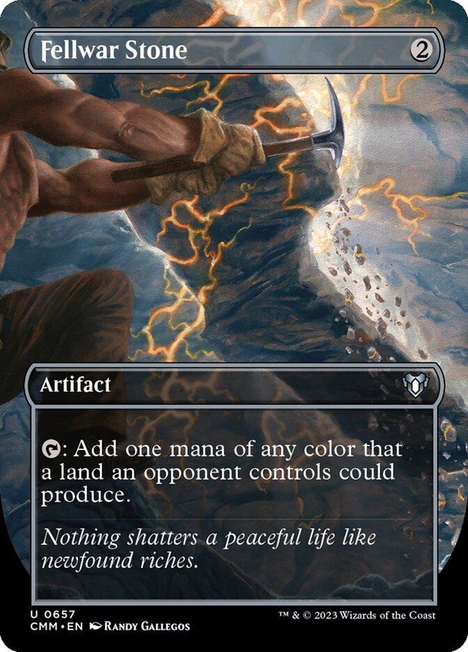 Fellwar Stone Borderless 657 (Commander Masters)  - Borderless Foil | Good Games Adelaide SA