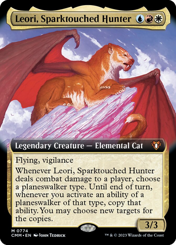 Leori, Sparktouched Hunter 774 (Commander Masters)  - Extended Art | Good Games Adelaide SA