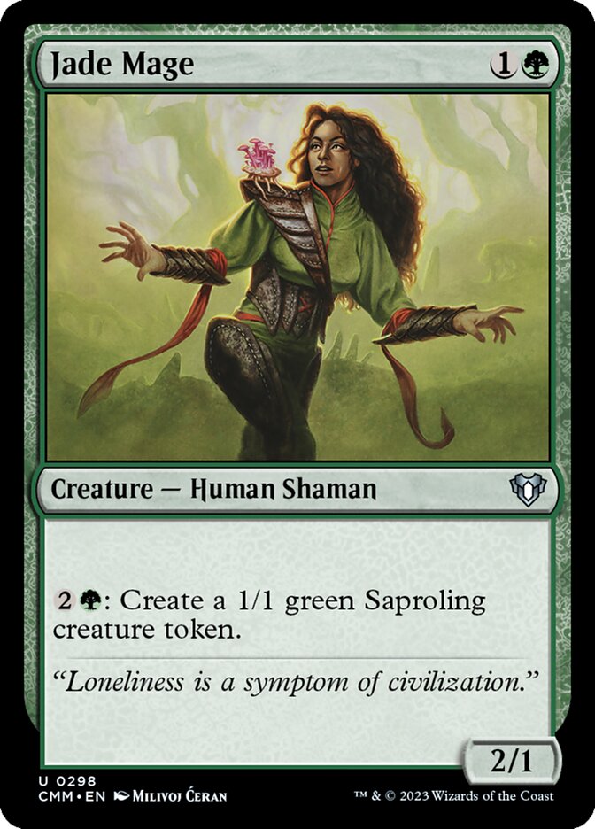 Jade Mage 298 (Commander Masters)  - Foil | Good Games Adelaide SA