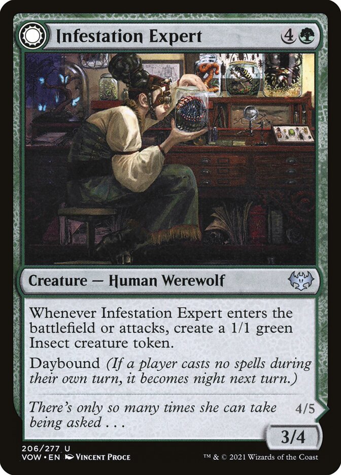 Infestation Expert // Infested Werewolf 206 (Innistrad: Crimson Vow)  - Foil | Good Games Adelaide SA