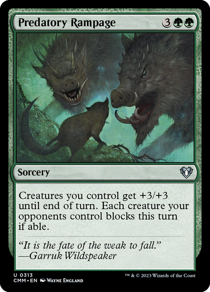 Predatory Rampage 313 (Commander Masters)  - Foil | Good Games Adelaide SA