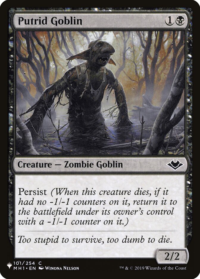 Putrid Goblin 101/254 (The List Reprints)  | Good Games Adelaide SA