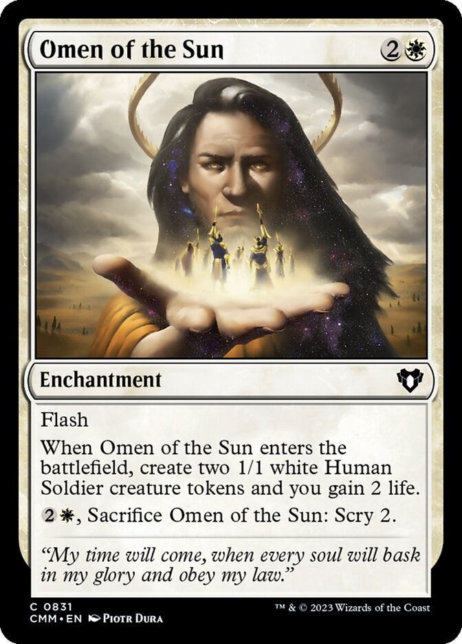 Omen of the Sun 831 (Commander Masters)  | Good Games Adelaide SA