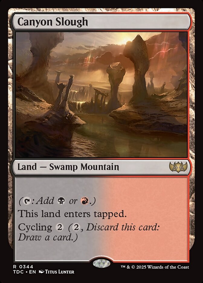 Canyon Slough 344 (Commander: Tarkir: Dragonstorm)  | Good Games Adelaide SA