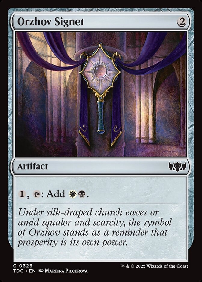 Orzhov Signet 323 (Commander: Tarkir: Dragonstorm)  | Good Games Adelaide SA