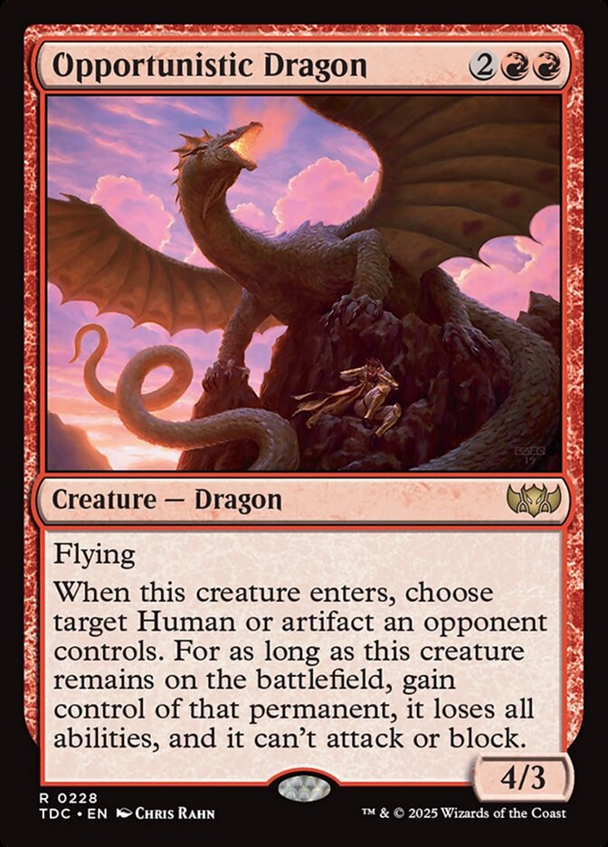 Opportunistic Dragon 228 (Commander: Tarkir: Dragonstorm)  | Good Games Adelaide SA