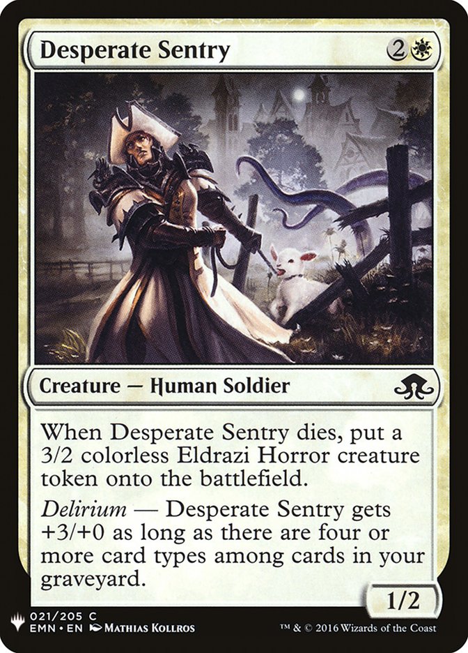 Desperate Sentry 21 (The List Reprints)  | Good Games Adelaide SA