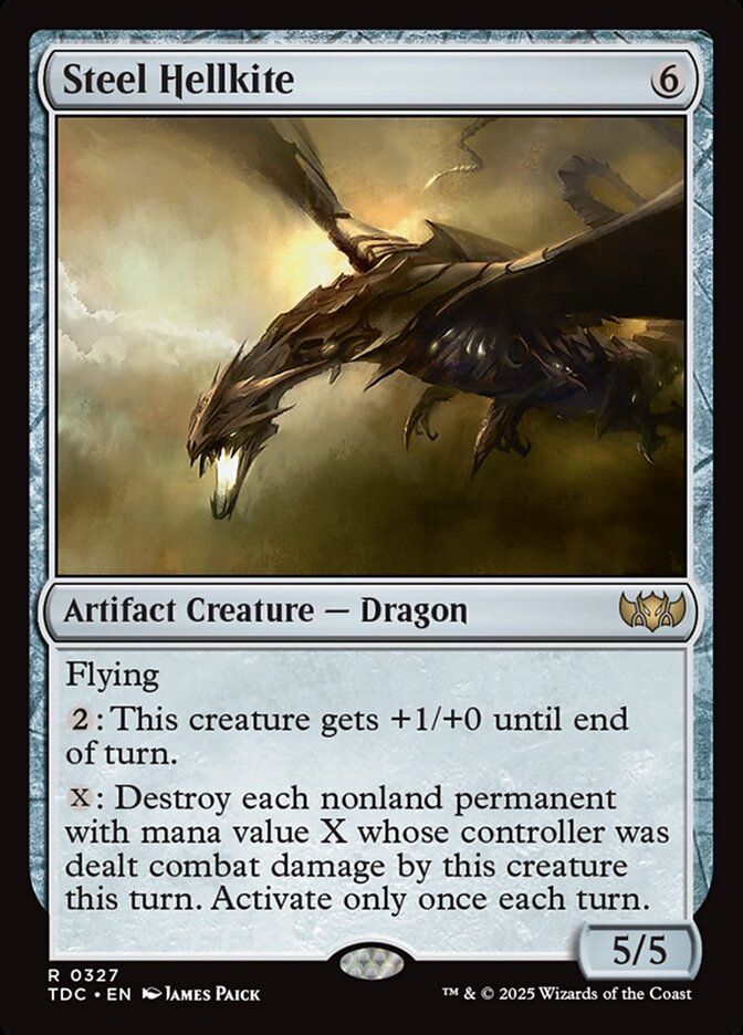 Steel Hellkite 327 (Commander: Tarkir: Dragonstorm)  | Good Games Adelaide SA