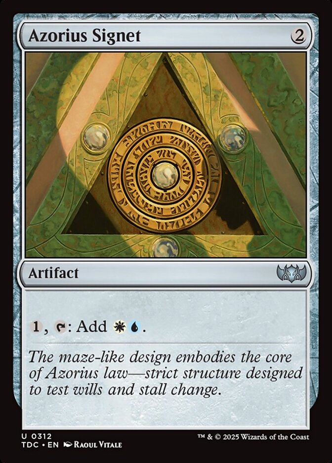 Azorius Signet 312 (Commander: Tarkir: Dragonstorm)  | Good Games Adelaide SA