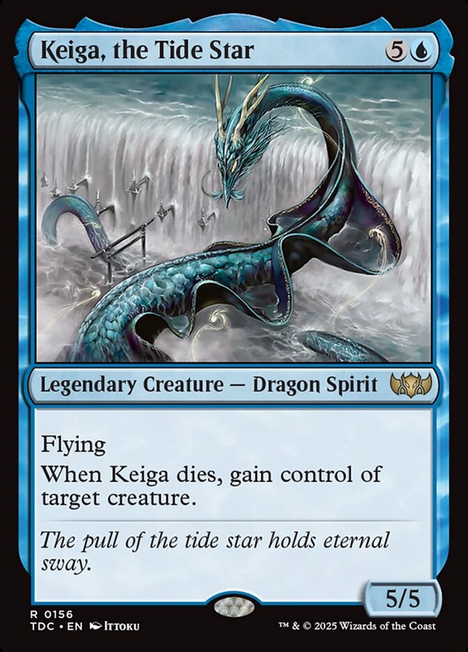 Keiga, the Tide Star 156 (Commander: Tarkir: Dragonstorm)  | Good Games Adelaide SA