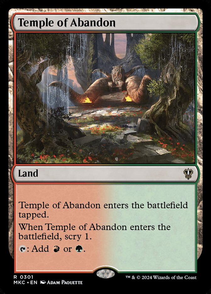 Temple of Abandon 301 (Commander: Murders at Karlov Manor)  | Good Games Adelaide SA