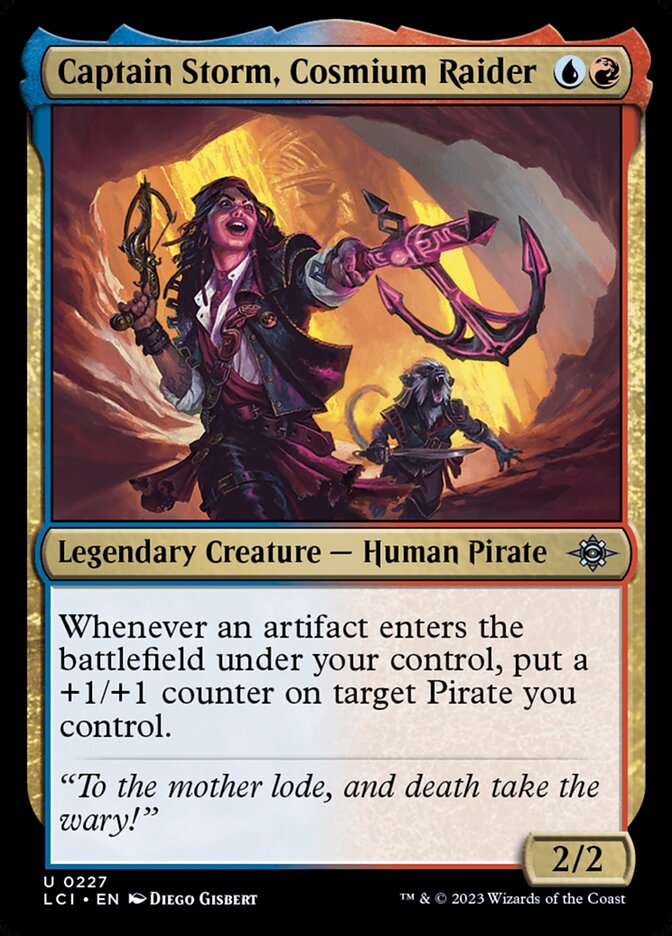 Captain Storm, Cosmium Raider 227 (The Lost Caverns of Ixalan)  - Foil | Good Games Adelaide SA