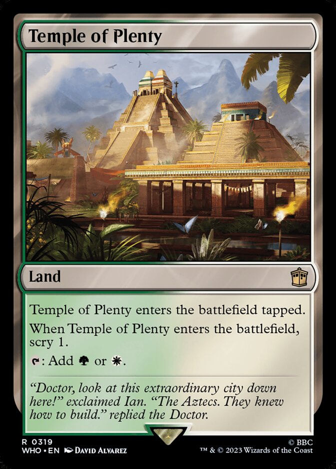 Temple of Plenty 319 (Universes Beyond: Doctor Who)  - Foil | Good Games Adelaide SA