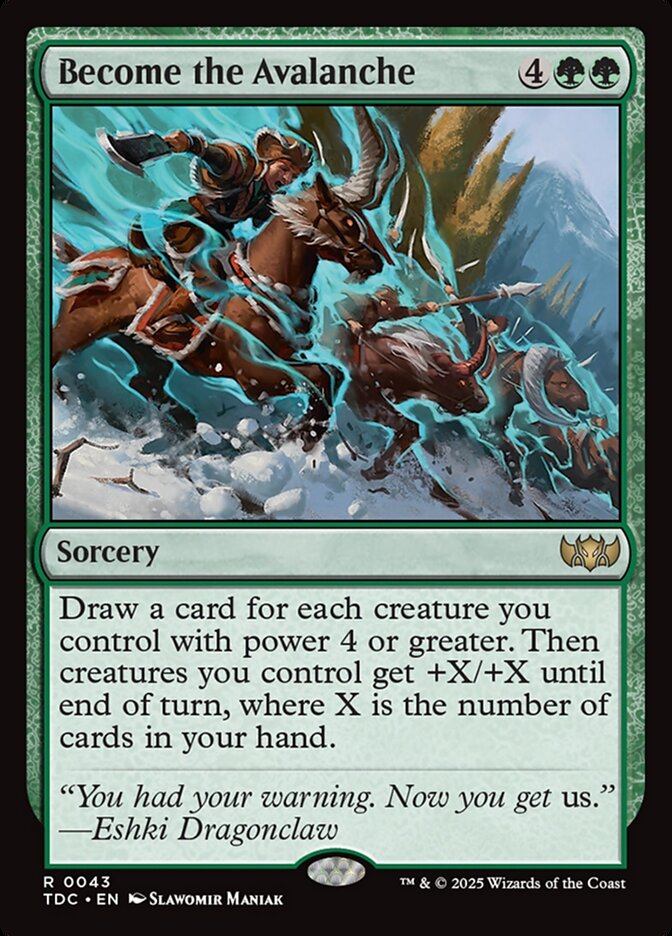 Become the Avalanche 43 (Commander: Tarkir: Dragonstorm)  | Good Games Adelaide SA