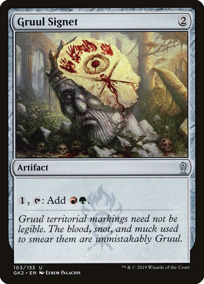 Gruul Signet 103 (Ravnica Allegiance: Guild Kits)  | Good Games Adelaide SA