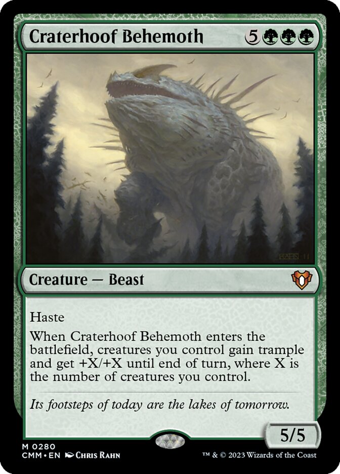Craterhoof Behemoth 280 (Commander Masters)  | Good Games Adelaide SA