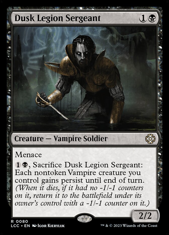 Dusk Legion Sergeant 80 (Commander: The Lost Caverns of Ixalan)  | Good Games Adelaide SA
