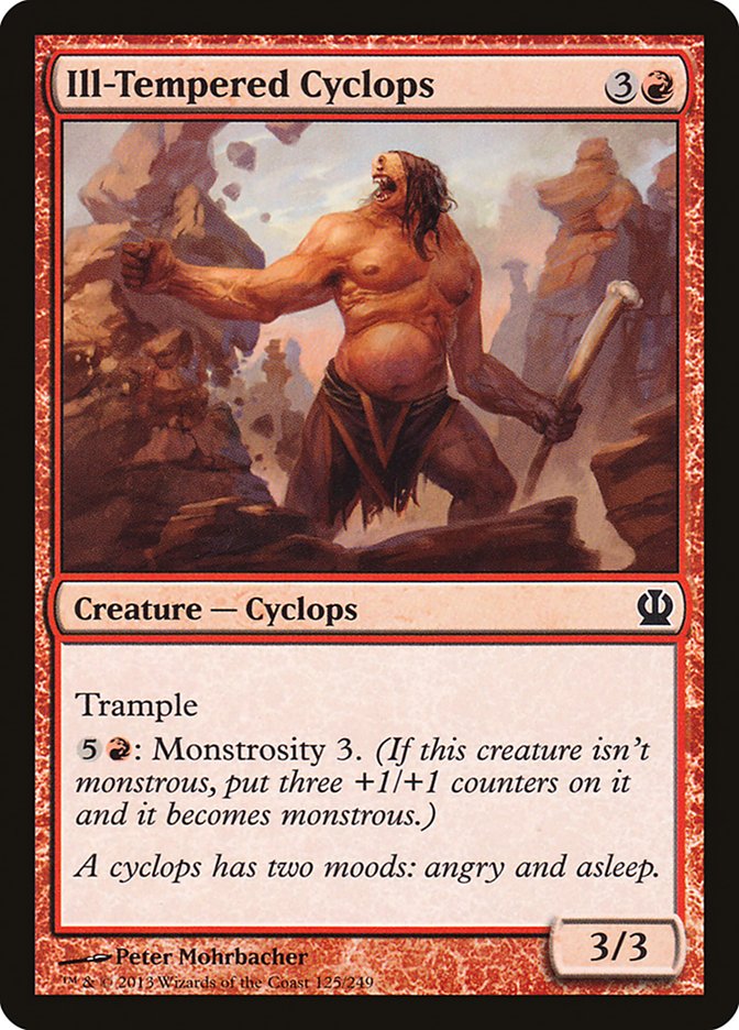 Ill-Tempered Cyclops 125 (Theros)  - Foil | Good Games Adelaide SA