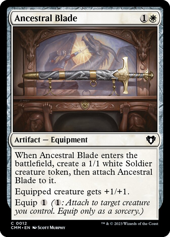 Ancestral Blade 12 (Commander Masters)  - Foil | Good Games Adelaide SA