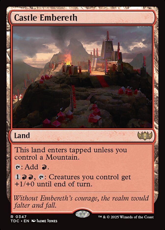 Castle Embereth 347 (Commander: Tarkir: Dragonstorm)  | Good Games Adelaide SA