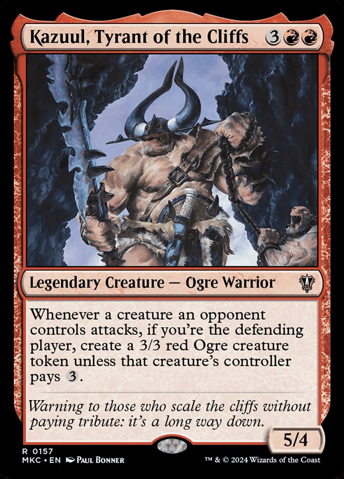 Kazuul, Tyrant of the Cliffs 157 (Commander: Murders at Karlov Manor)  | Good Games Adelaide SA