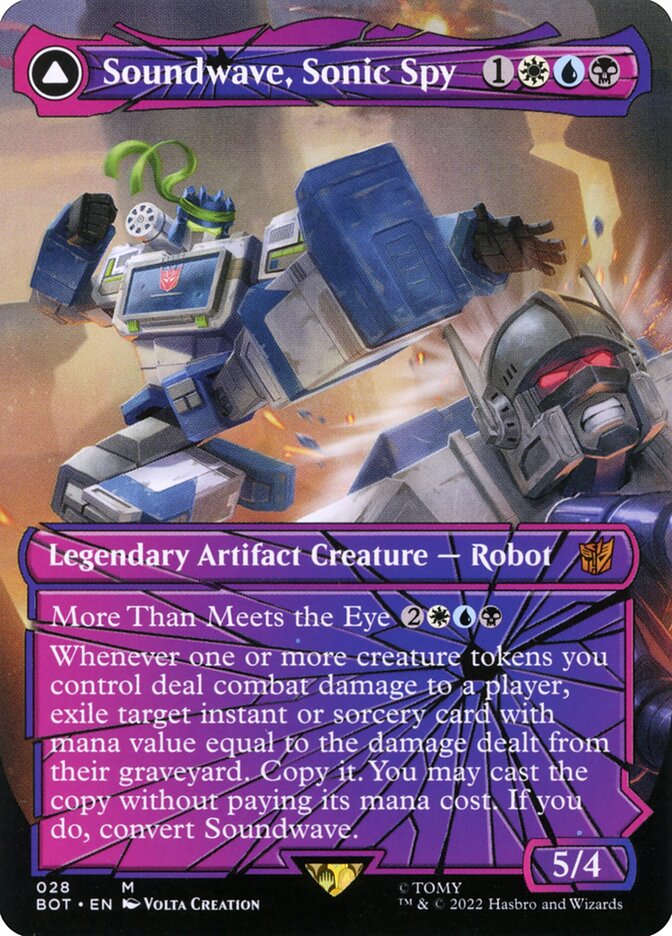 Soundwave, Sonic Spy // Soundwave, Superior Captain 28 (Universes Beyond: Transformers)  | Good Games Adelaide SA
