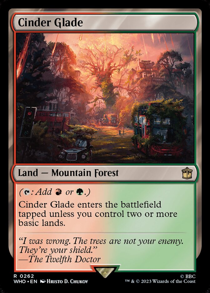 Cinder Glade 262 (Universes Beyond: Doctor Who)  - Foil | Good Games Adelaide SA