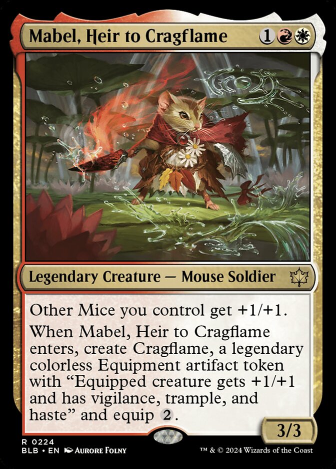 Mabel, Heir to Cragflame 224 (Bloomburrow)  | Good Games Adelaide SA