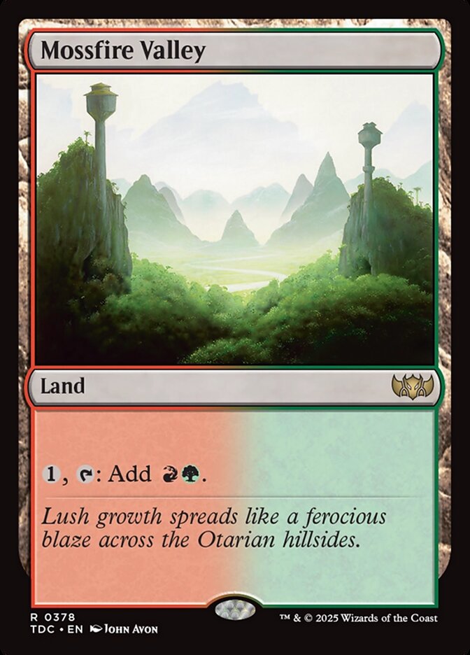 Mossfire Valley 378 (Commander: Tarkir: Dragonstorm)  | Good Games Adelaide SA