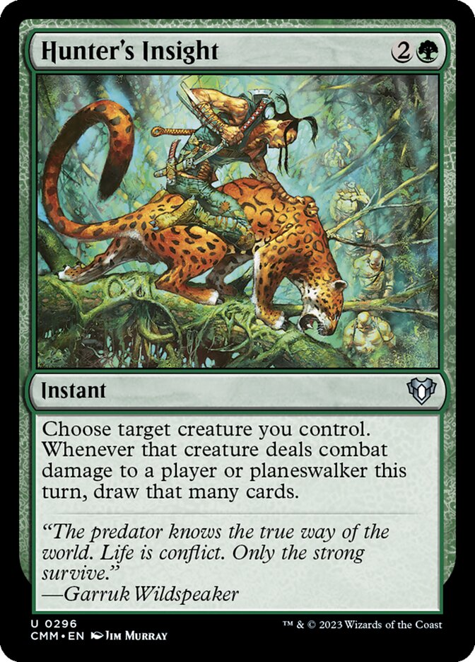 Hunter's Insight 296 (Commander Masters)  - Foil | Good Games Adelaide SA
