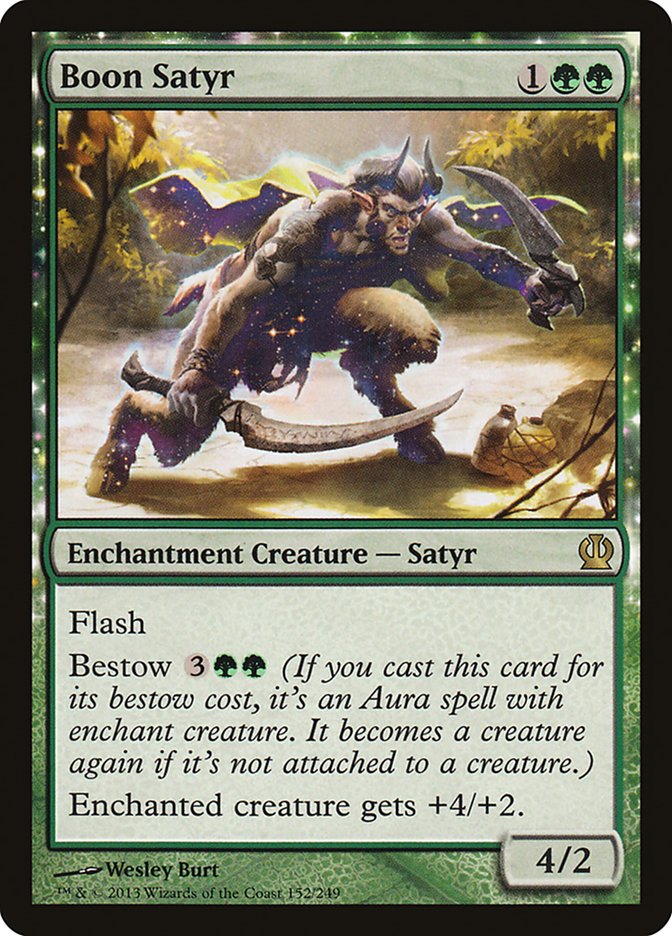 Boon Satyr 152 (Theros)  - Foil | Good Games Adelaide SA