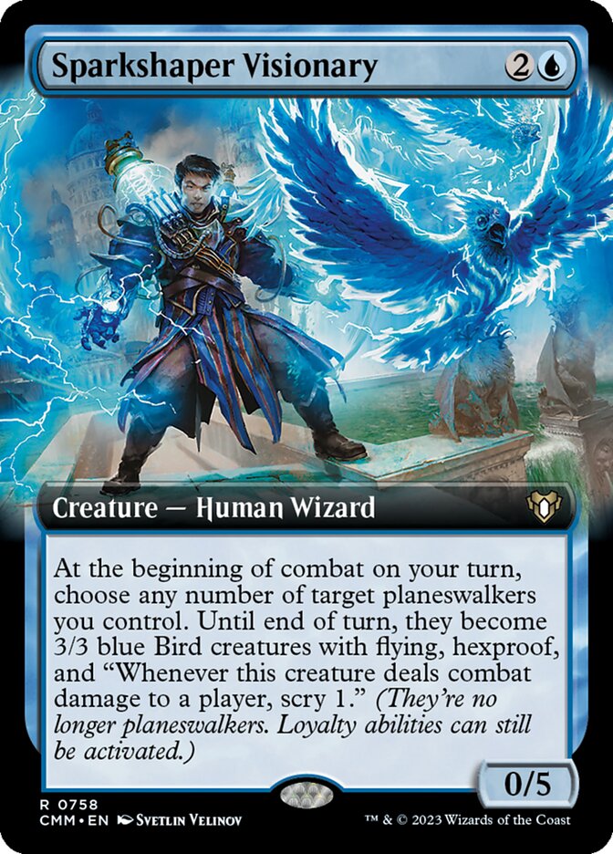 Sparkshaper Visionary 758 (Commander Masters)  - Extended Art Foil | Good Games Adelaide SA