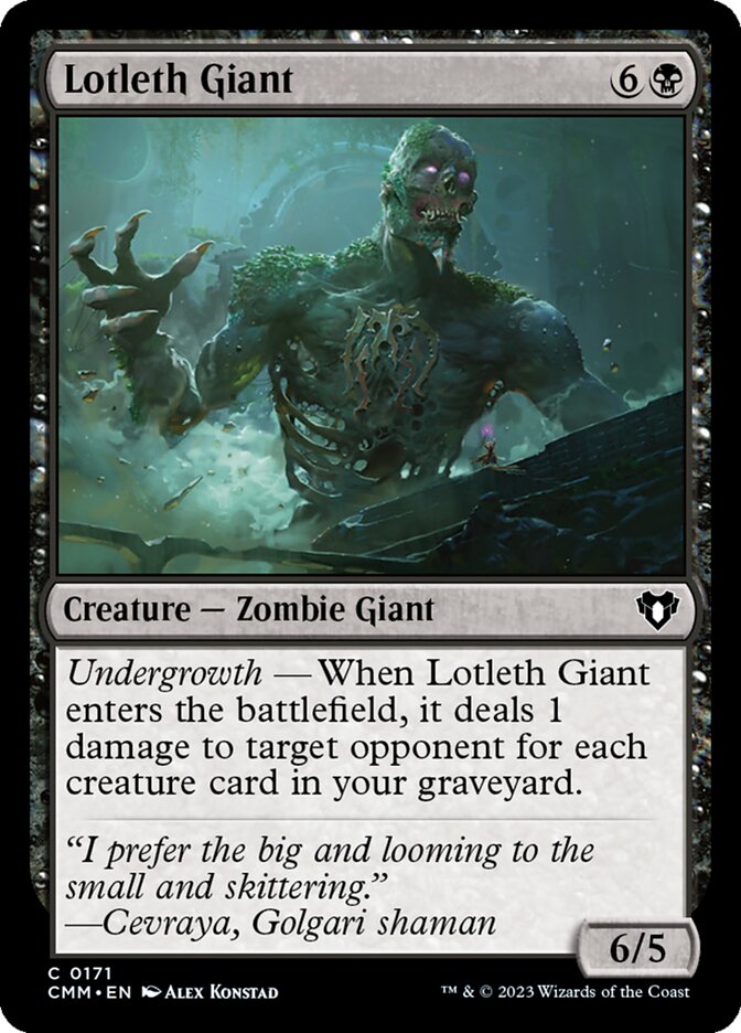 Lotleth Giant 171 (Commander Masters)  - Foil | Good Games Adelaide SA