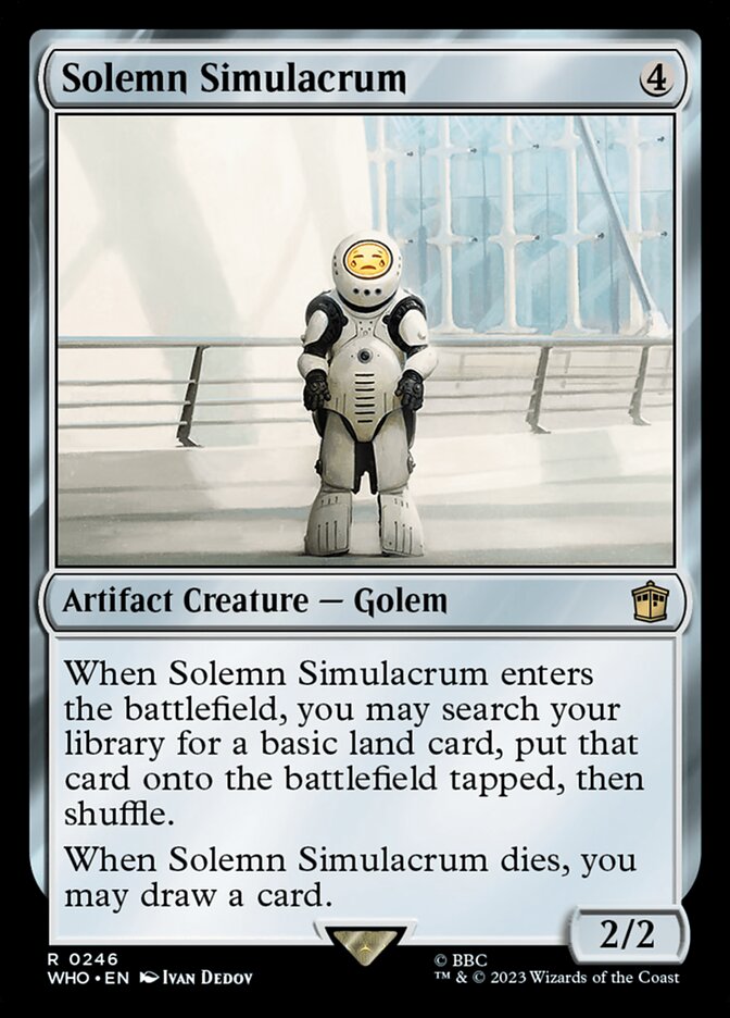 Solemn Simulacrum 246 (Universes Beyond: Doctor Who)  - Foil | Good Games Adelaide SA