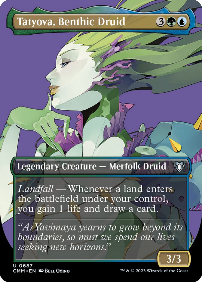 Tatyova, Benthic Druid 687 (Commander Masters)  - Borderless | Good Games Adelaide SA
